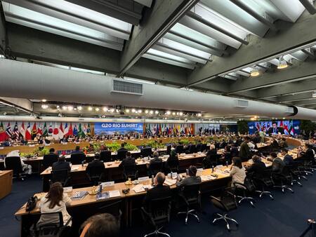 Javier Milei en la cumbre del G20. Foto: Presidencia