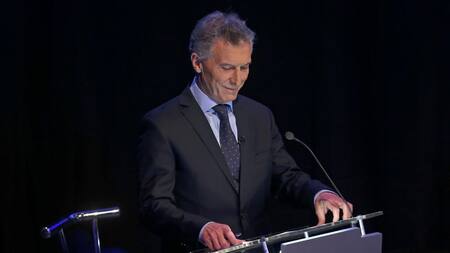 Mauricio Macri en el debate presidencial, REUTERS