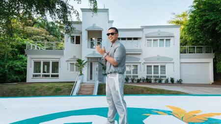 Daddy Yankee en su lujosa mansión de Luquillo en Puerto Rico, Foto: EFE