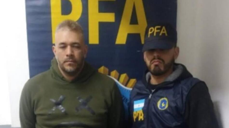 El "Tatuado", un ladrón de camionetas que cayó por su tatuaje. Foto: PFA
