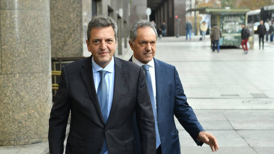 Sergio Massa y Daniel Scioli. Foto: NA.