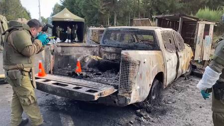 Ataque a carabineros en Chile. Foto: EFE.