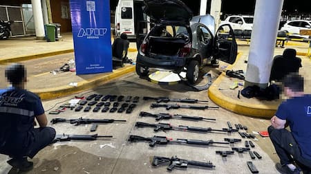 La Aduana evitó el contrabando de armas de guerra en la Triple Frontera. Foto: Aduana.