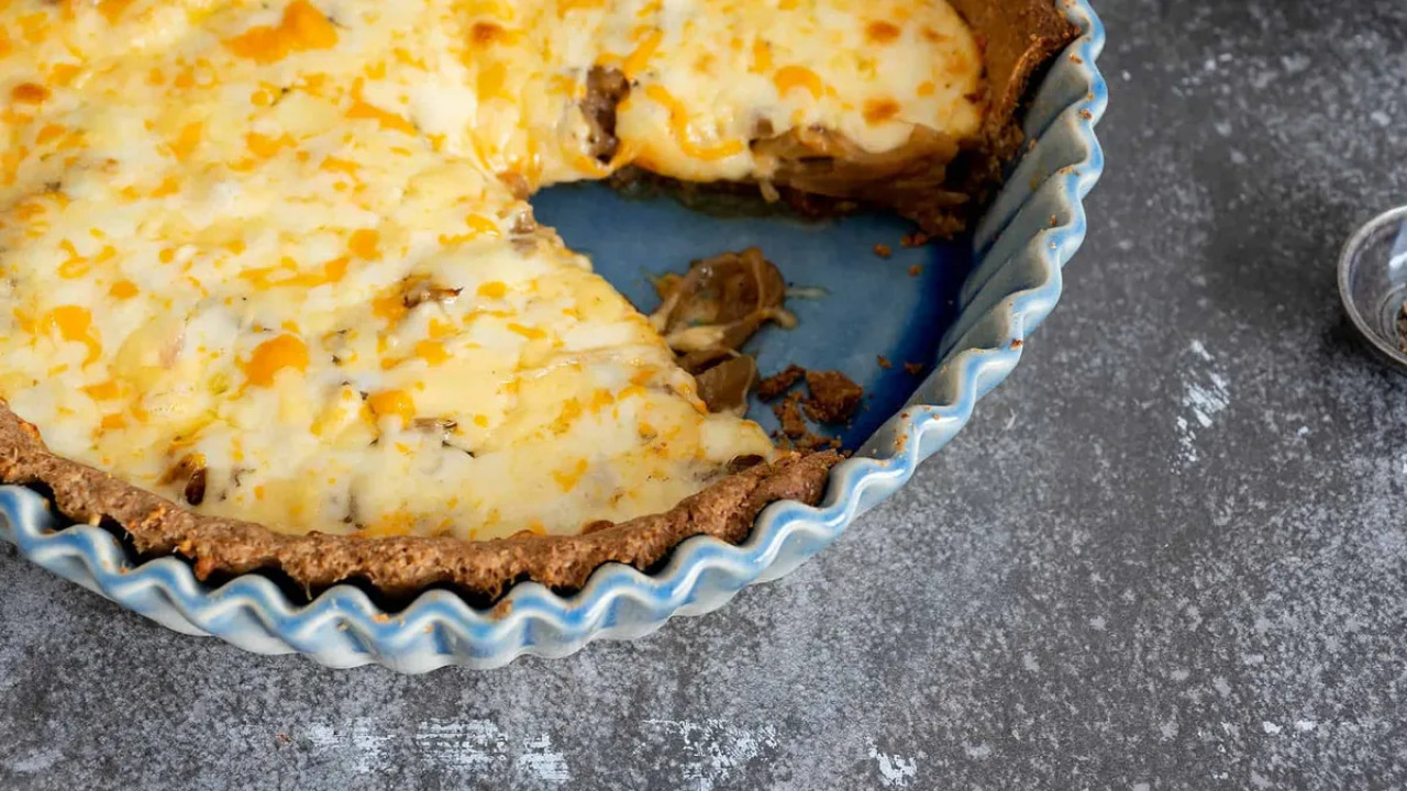 Tarta de cebolla caramelizada. Foto: Los Andes