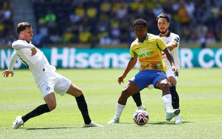 Mamelodi Sundowns vs Borussia Dortmund por el Mundial de Clubes. Foto: Reuters/Kai Pfaffenbach