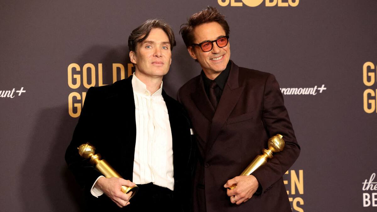 "Oppenheimer" triunfa en los Globos de Oro. Foto: Reuters.