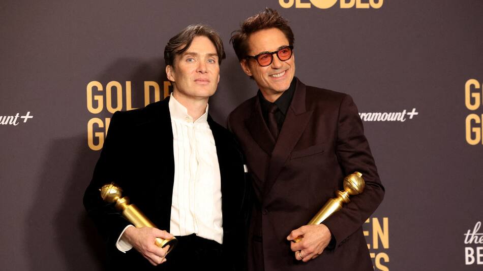 "Oppenheimer" triunfa en los Globos de Oro. Foto: Reuters.