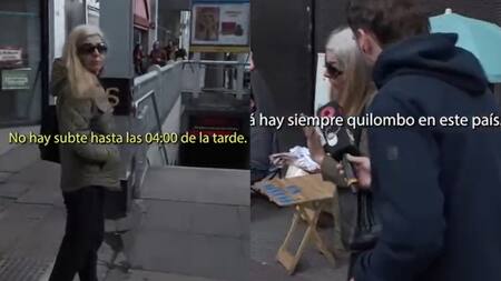 La señora que se viralizó en redes. Foto: captura.