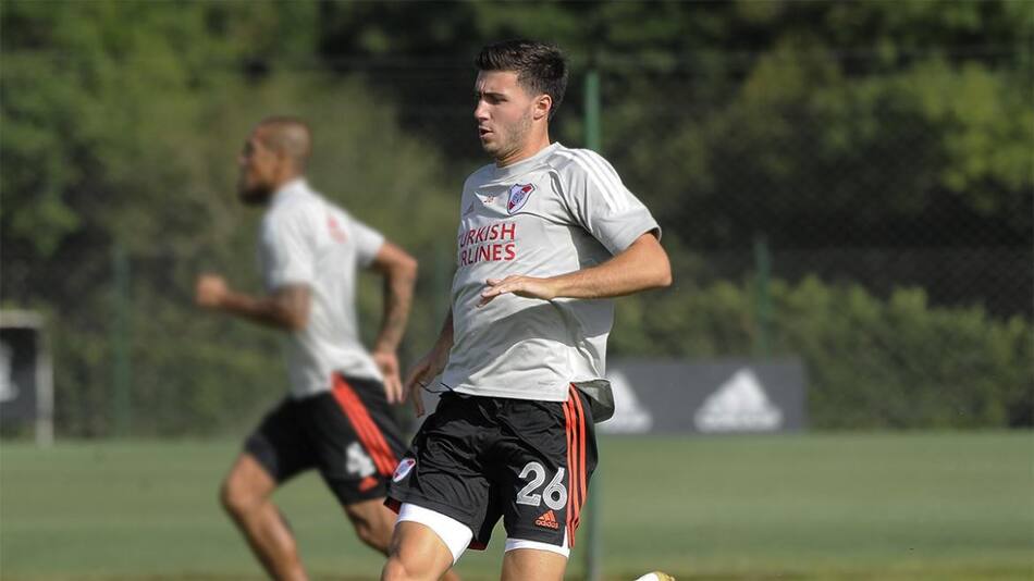 Fabrizio Angileri, River Plate, entrenamiento, fútbol argentino, Foto NA