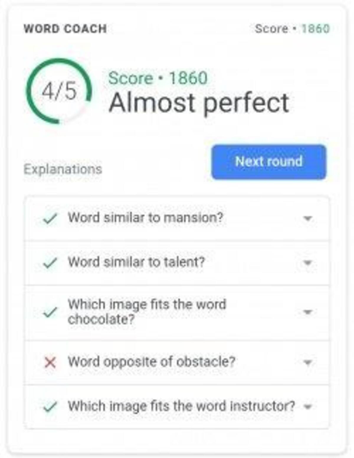 Google traductor - word coach