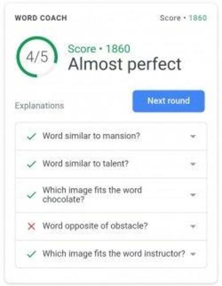 Google traductor - word coach