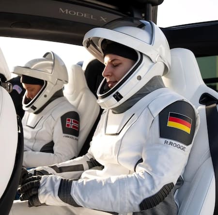 Rabea Rogge, primera mujer alemana en el espacio. Foto: Instagram / rabearogge.