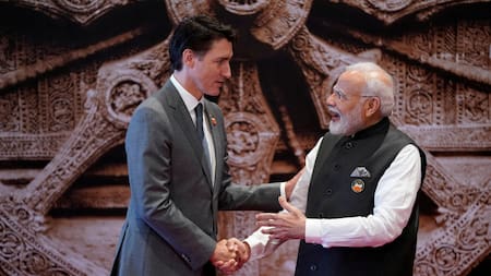 Justin Trudeau y Narendra Modi. Foto: Reuters.