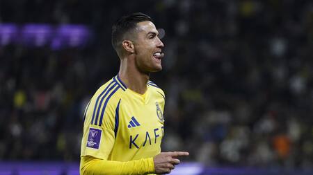 Cristiano Ronaldo viene de marcar un doblete en la victoria del Al Nassr. Foto: Reuters/Hamad I Mohammed.