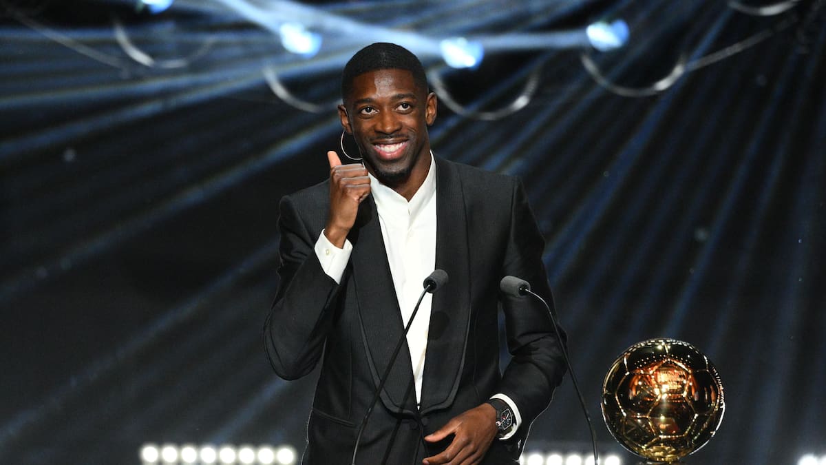 Ousmane Dembélé, ganador del Balón de Oro.