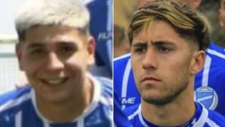 Julián Encina Antequera y Exequiel Rodrigo Alexis Tejada, futbolistas de Godoy Cruz.