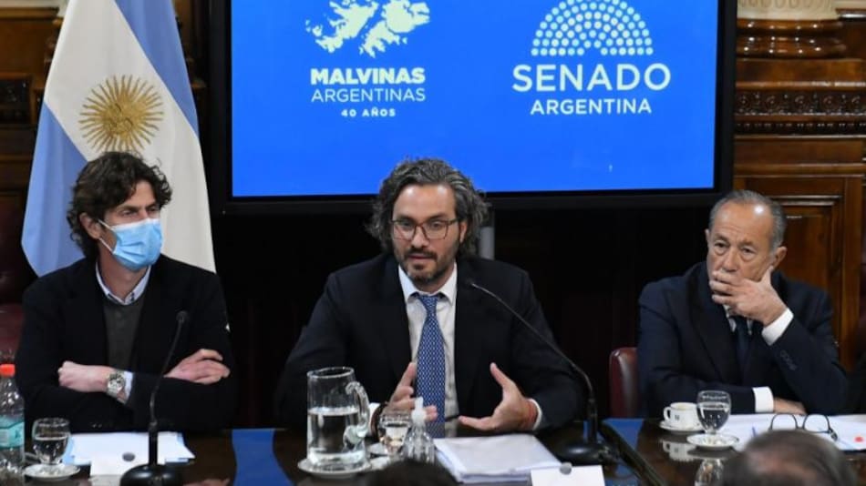 Santiago Cafiero, en el Senado. Foto: NA.