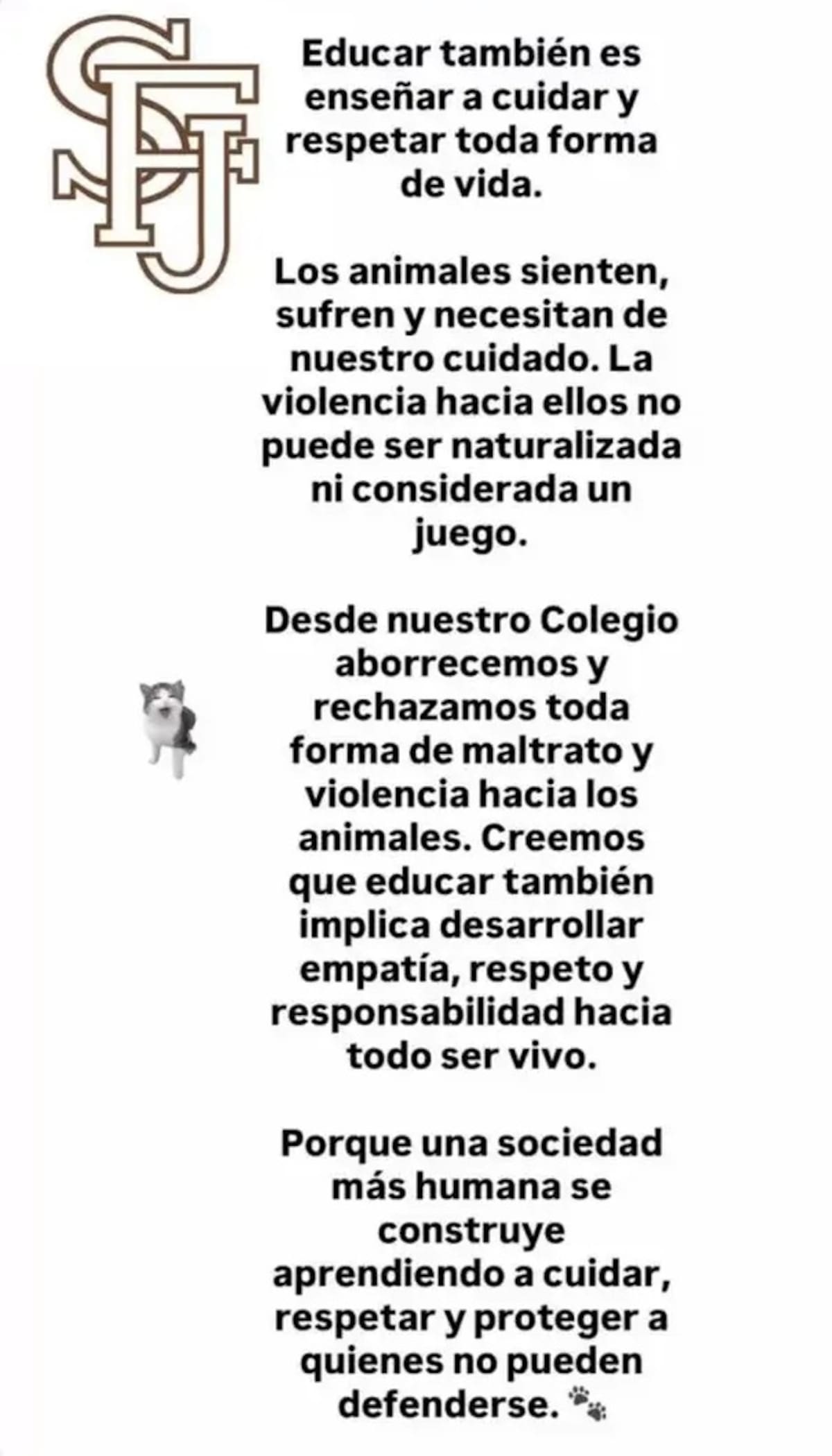 Agresión a un gato en Temperley.