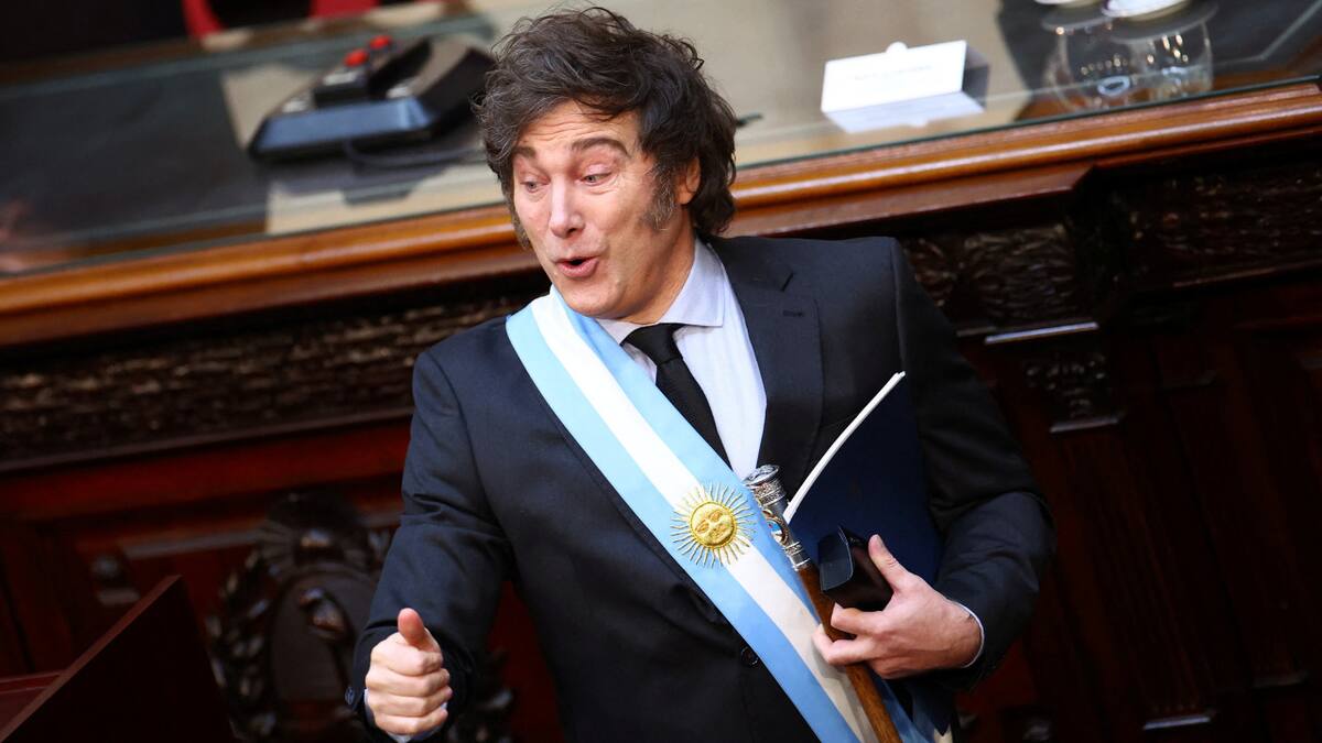 Javier Milei en un Comunicado Oficial