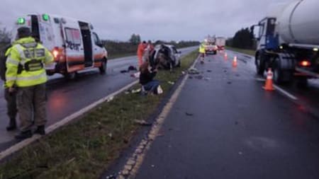 Tragedia en Zárate-Brazo, choque múltiple