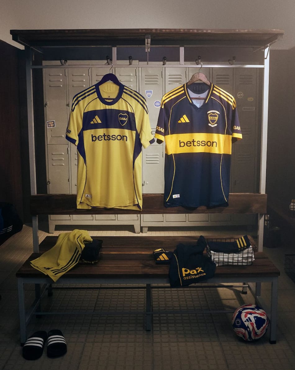 Las nuevas camisetas de Boca para el Mundial de Clubes 2025. Foto: Instagram AdidasAr.