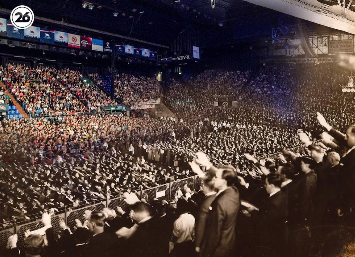 Los fantasmas del acto nazi en el Luna Park de Buenos Aires en 1938