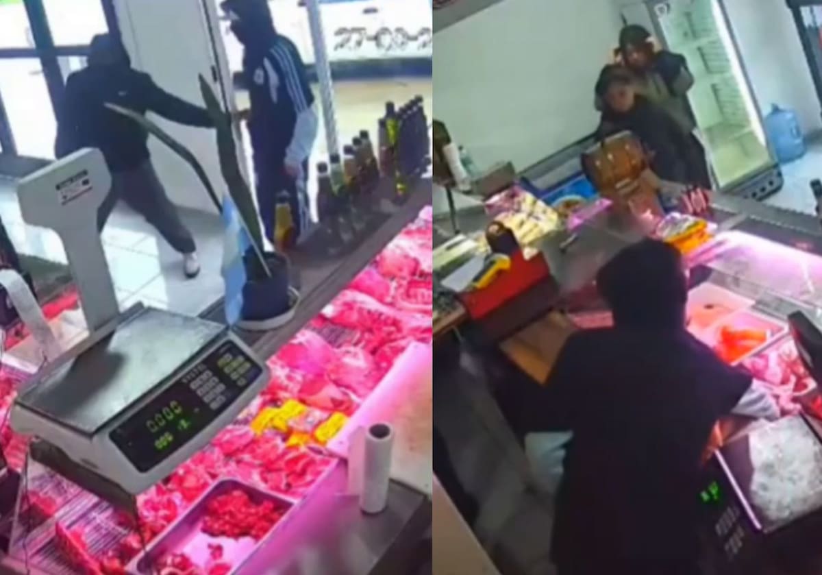 Así robaron una carnicería de La Plata