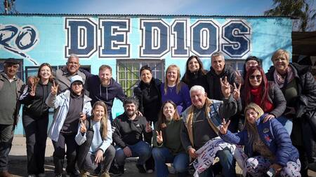 Mayra, Otermín y Tignanelli visitaron “El potrero de D10S” y recibieron un mensaje de Cristina