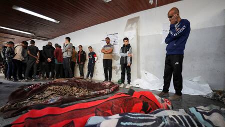 Crisis humanitaria en la Franja de Gaza y más de 43 mil muertos. Foto: Reuters.