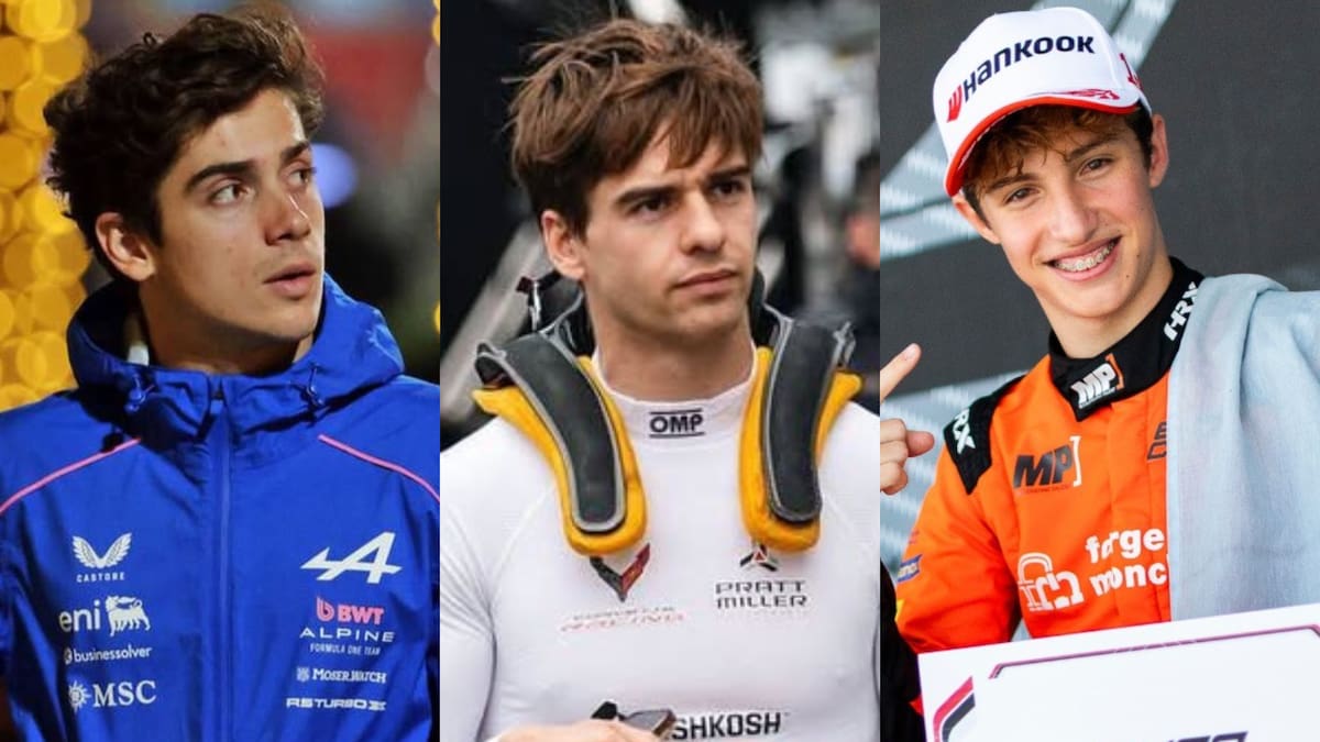 Franco Colapinto, Nicolás Varrone y Mattia Colnaghi.