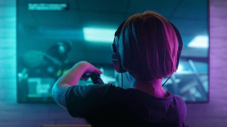 Niños con videojuegos