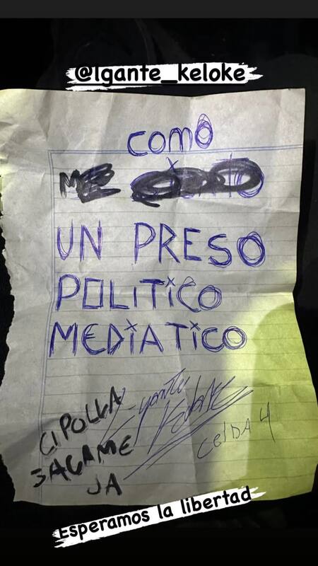 L Gante escribió una nueva carta. Foto: Instagram/alejandro_cipolla