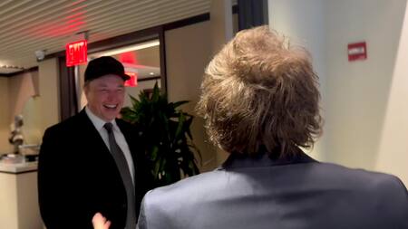Javier Milei se reunió con Elon Musk. Foto: presidencia