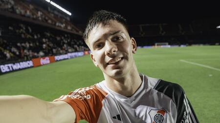 Franco Mastantuono, River. Foto: NA / prensa River