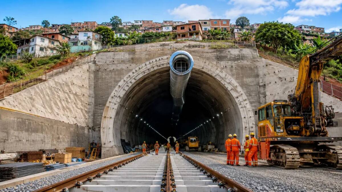 El túnel en Jequié en Brasil.