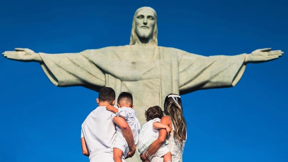 La imagen que compartió Everton Ribeiro junto a su familia.