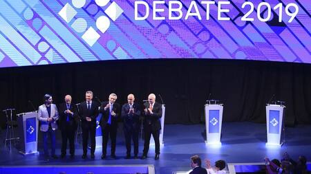 Segundo debate presidencial, candidatos, Agencia NA