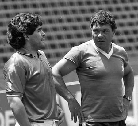 Galíndez y Maradona. Foto: @galindez86ok