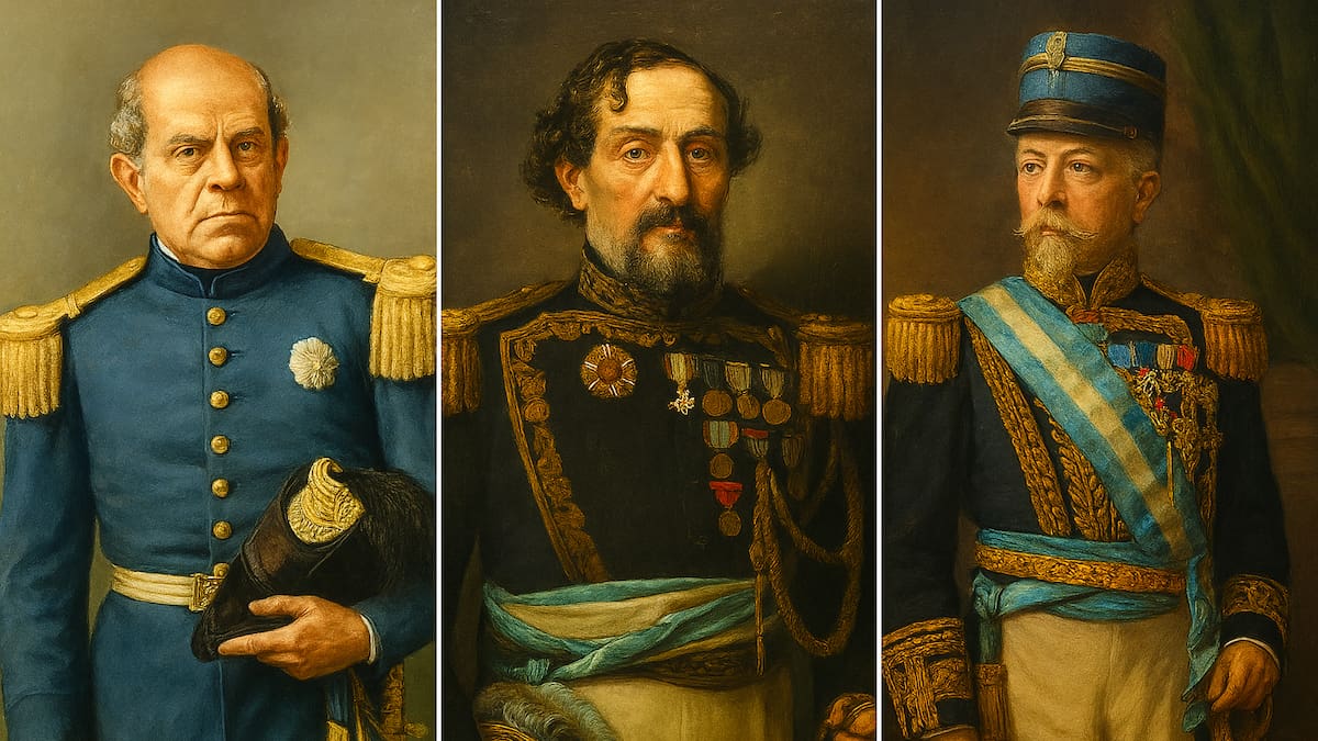 Sarmiento, Mitre y Roca