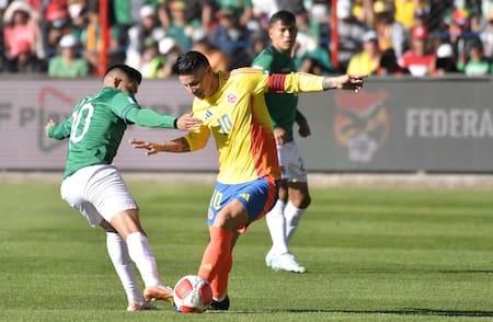 Eliminatorias, Bolivia vs. Colombia. Foto: EFE.