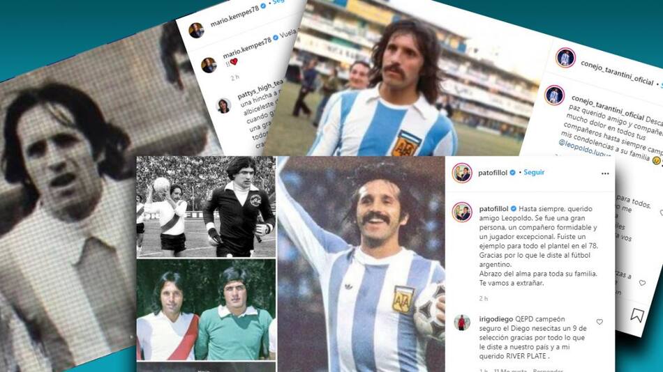 Integrantes de la Selección Argentina campeona de 1978, despidieron a Luque en las redes sociales