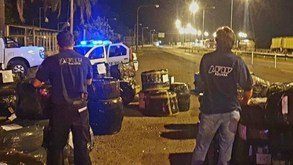 Operativo de Aduana en Concordia, foto Aduana AFIP