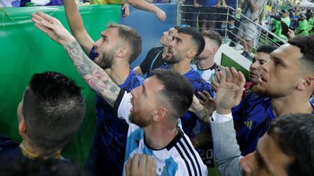 Incidentes durante el Brasil vs. Argentina por Eliminatorias. Foto: EFE.