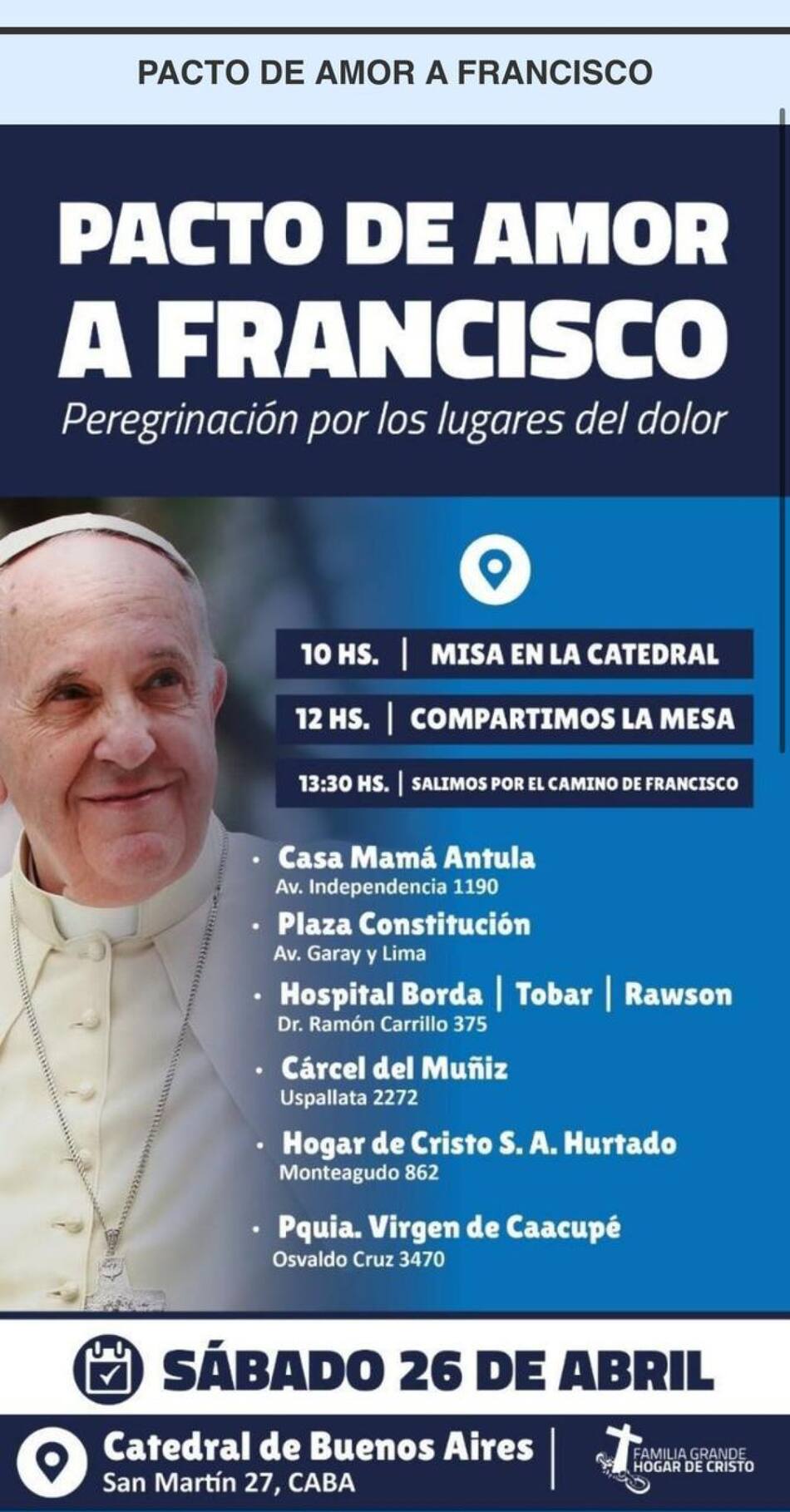 El camino de Francisco.