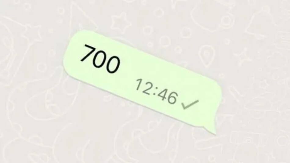 700 en WhatsApp. Foto: Captura de pantalla.