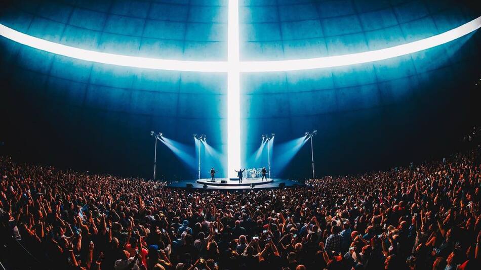 U2 en el MSG Sphere de Las Vegas. Foto: Instagram @spherevegas.