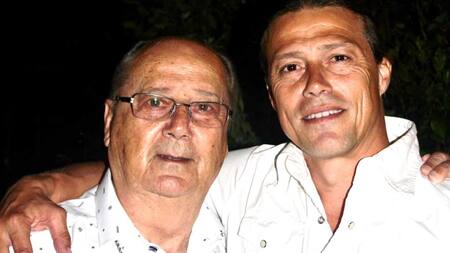 Matías Almeyda y su padre