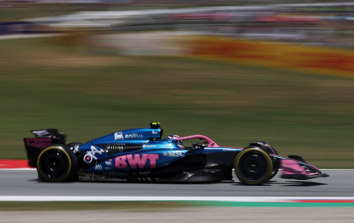 Franco Colapinto en el Gran Premio de España. Foto: REUTERS.