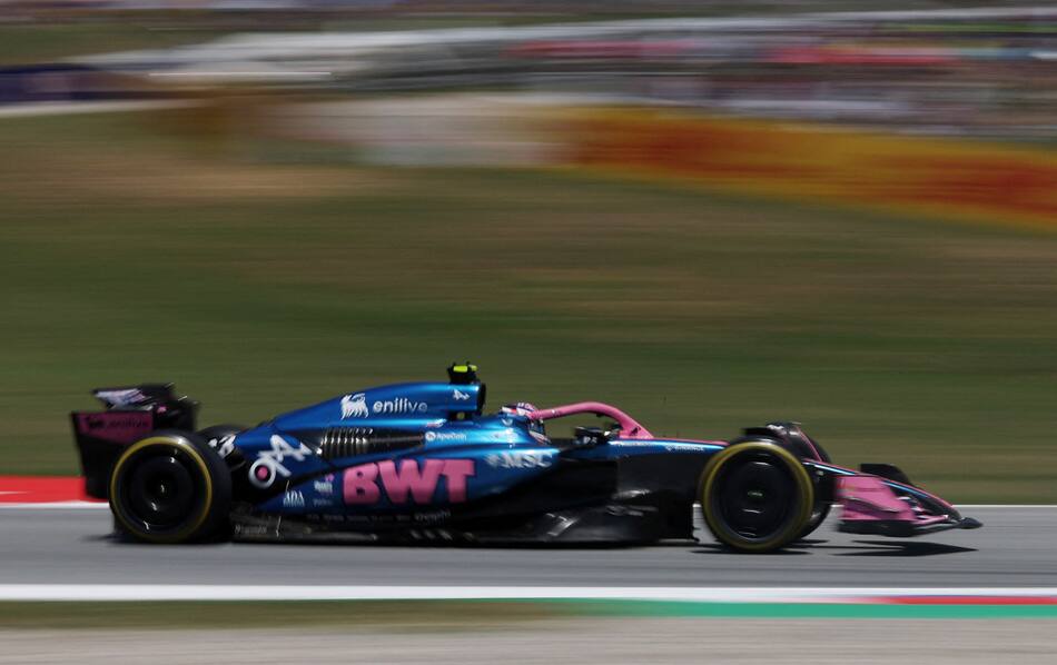 Franco Colapinto en el Gran Premio de España. Foto: REUTERS.