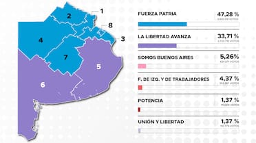 Todos los resultados de las elecciones en la provincia de Buenos Aires: ganadores por sección electoral y cómo quedó el Senado y la Cámara de Diputados